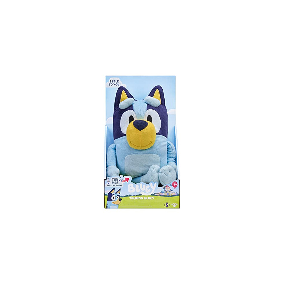 Bluey Large 30cm Talking Sounds Plush: Official Collectable Character Cuddly Jumbo Soft Toy