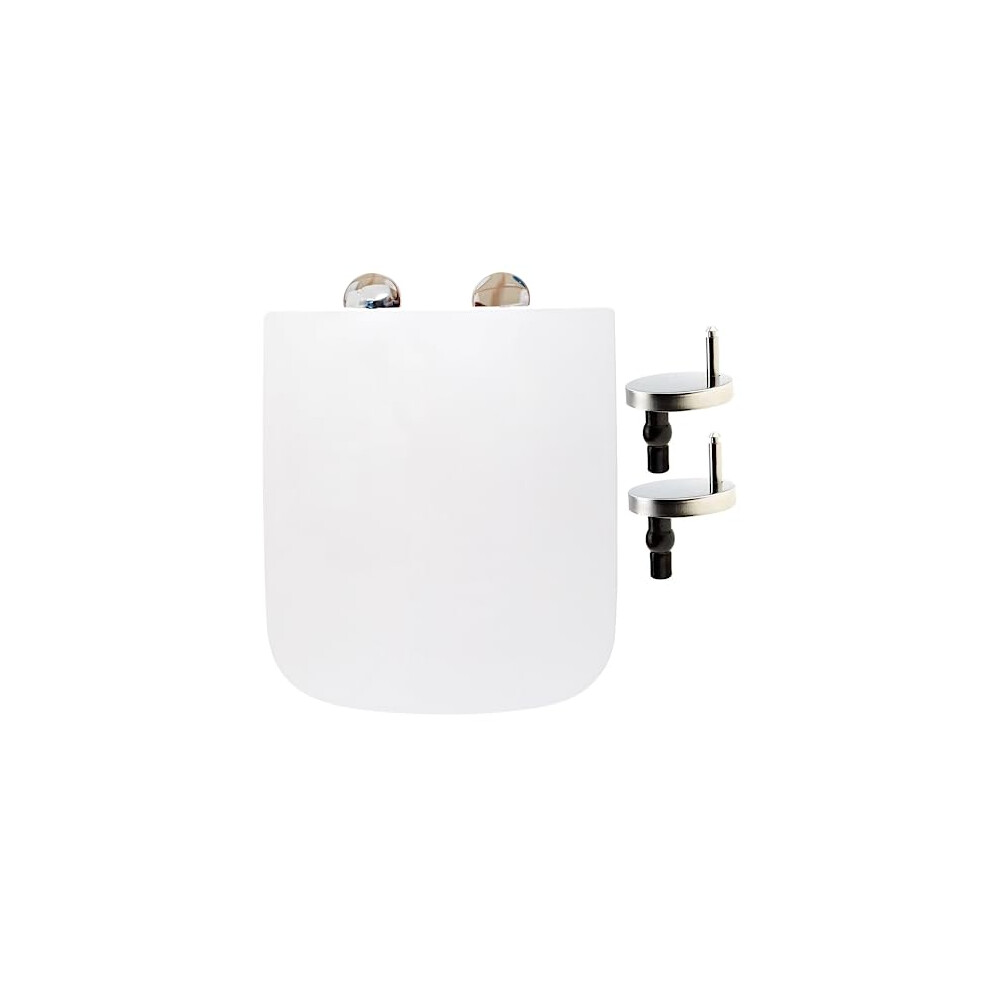 Aan Square Toilet Seat With Soft Close And Quick Release Functions Mute Seat Cover Polypropylene Material By Aan? White
