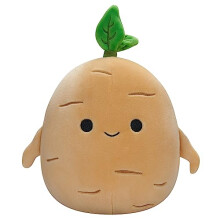 Squishmallows SQCR02377 Tan the Ginseng Soft Toy, Multicolour