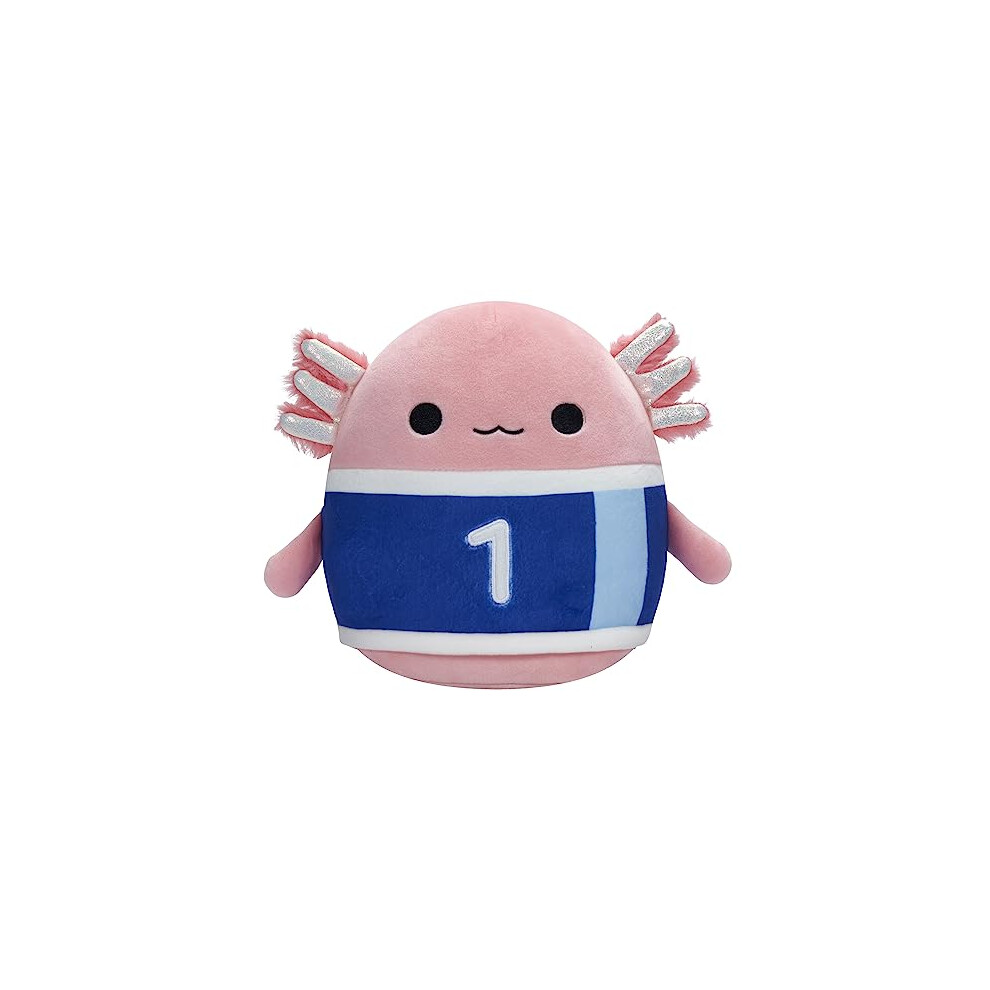 Squishmallows SQCR02385 Original 7.5-Inch Archie The Axolotl with Soccer Jersey-Little Official Plush, Natural