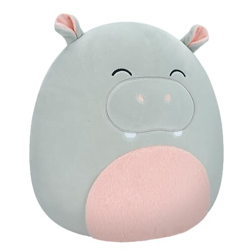 Squishmallows Squishmallows SQCR04133 Harrison - Grey Hippo 12" 1