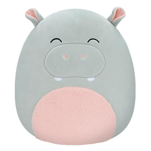 Squishmallows Squishmallows SQCR04133 Harrison - Grey Hippo 12"