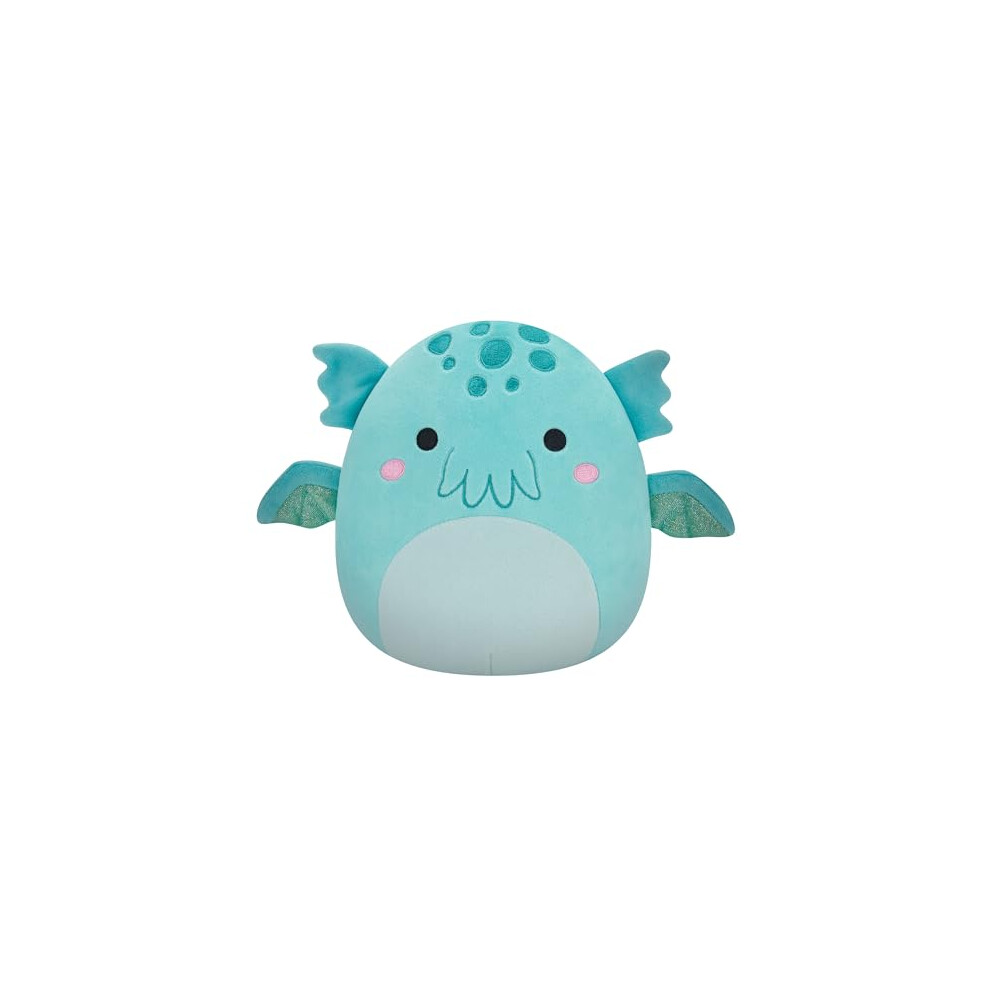 Squishmallows SQCR04087 Theotto-Blue Cthulu 7.5" Add Squad, Ultrasoft Stuffed Animal Toy, Official Kellytoy Plush