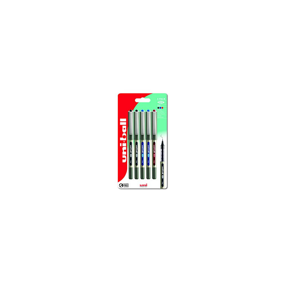 uni-ball UB-157 Eye Rollerball Pens. Premium Fine 0.7mm Ballpoint Tip for Super Smooth Handwriting, Drawing, Art, Crafts and Colouring. Fade and Water