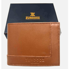 (Brown) ZUNDOOZ Ipswich Men's Trifold Leather Wallet Black