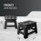 KEPLIN 9 inch Folding Step Stool Non-Slip Foldable stool, Black 7
