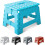 KEPLIN 9 inch Folding Step Stool Non-Slip Foldable stool, Blue 1