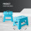 KEPLIN 9 inch Folding Step Stool Non-Slip Foldable stool, Blue 3
