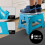 KEPLIN 9 inch Folding Step Stool Non-Slip Foldable stool, Blue 4