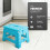 KEPLIN 9 inch Folding Step Stool Non-Slip Foldable stool, Blue 5
