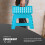 KEPLIN 9 inch Folding Step Stool Non-Slip Foldable stool, Blue 6