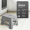 KEPLIN 9 inch Folding Step Stool Non-Slip Foldable stool, Grey 7