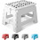 KEPLIN 9 inch Folding Step Stool Non-Slip Foldable stool, White 1