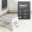 KEPLIN 9 inch Folding Step Stool Non-Slip Foldable stool, White 3
