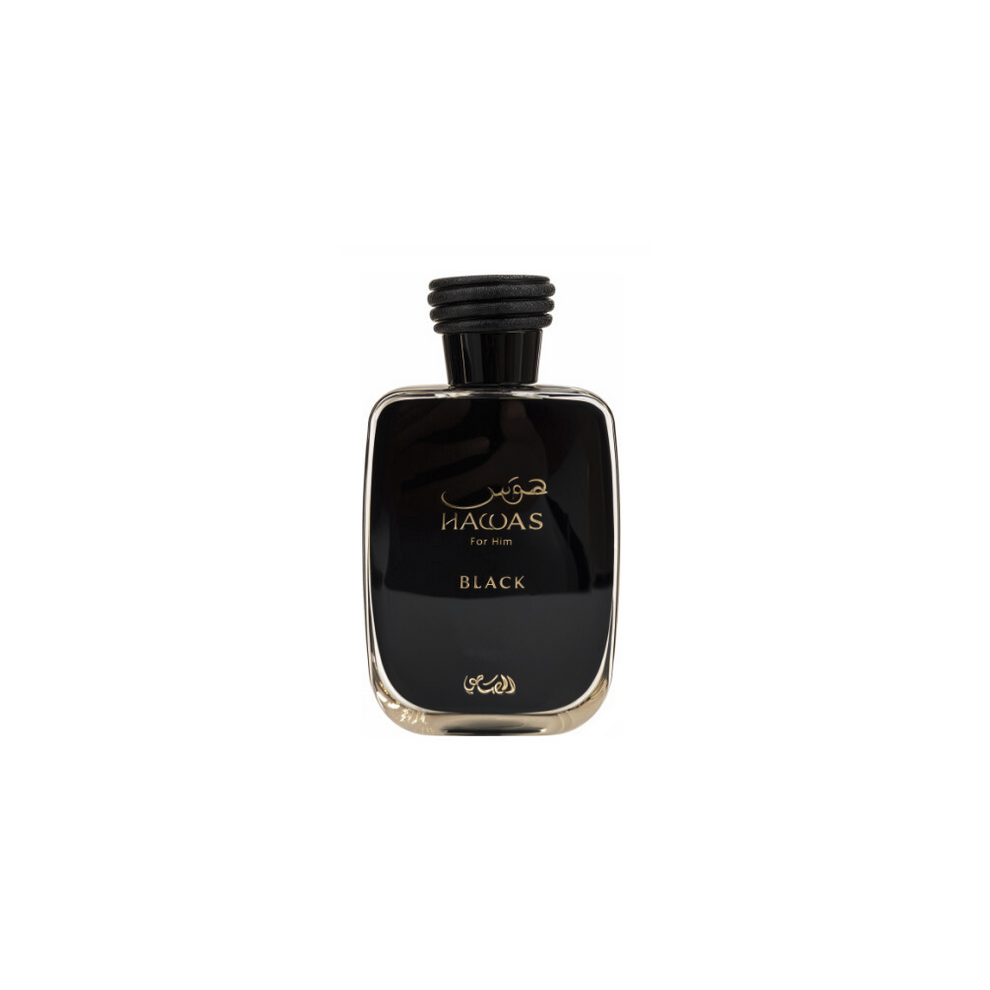 Rasasi Hawas Black Edp 100Ml – Intense Woody Amber With Pineapple & Bergamot Top Notes
