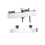 Shower Square Thermostatic Mixer Exposed Valve Head Chrome Silver 4