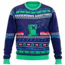 (EL0139, 4XL) Christmas Gift Mini World Ugly Christmas Sweater Hot Selling Men's Oversized New Autumn and Winter Thick Sweater