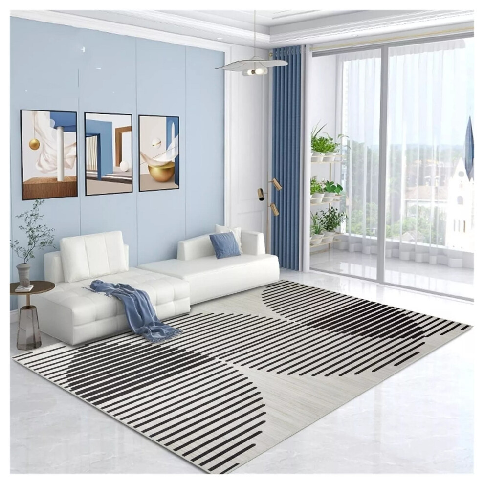 Imperial Rooms (60 X 220 Cm (2 Ft X 7 Ft 2 In)_Runner Rug Floor Carpet, Jett) Extra Large Rugs Living Room Printed Rug Runner White