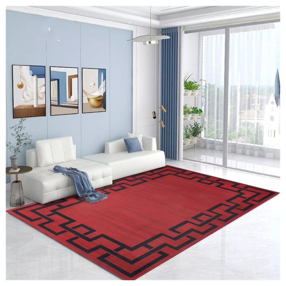 Imperial Rooms (60 X 220 Cm (2 Ft X 7 Ft 2 In)_Runner Rug Floor Carpet, Lexi) Extra Large Rugs Living Room Printed Rug Runner Red