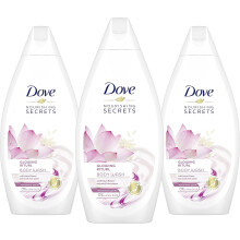 DOVE Nourishing Secrets Glowing Ritual Shower Gel Body wash With Lotus Flower Extract & Rice Milk 500ml Pack of 3