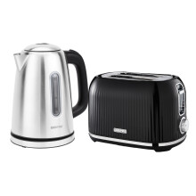 Geepas 1.7L Illuminating Electric Kettle & 2 Slice Bread Toaster Combo