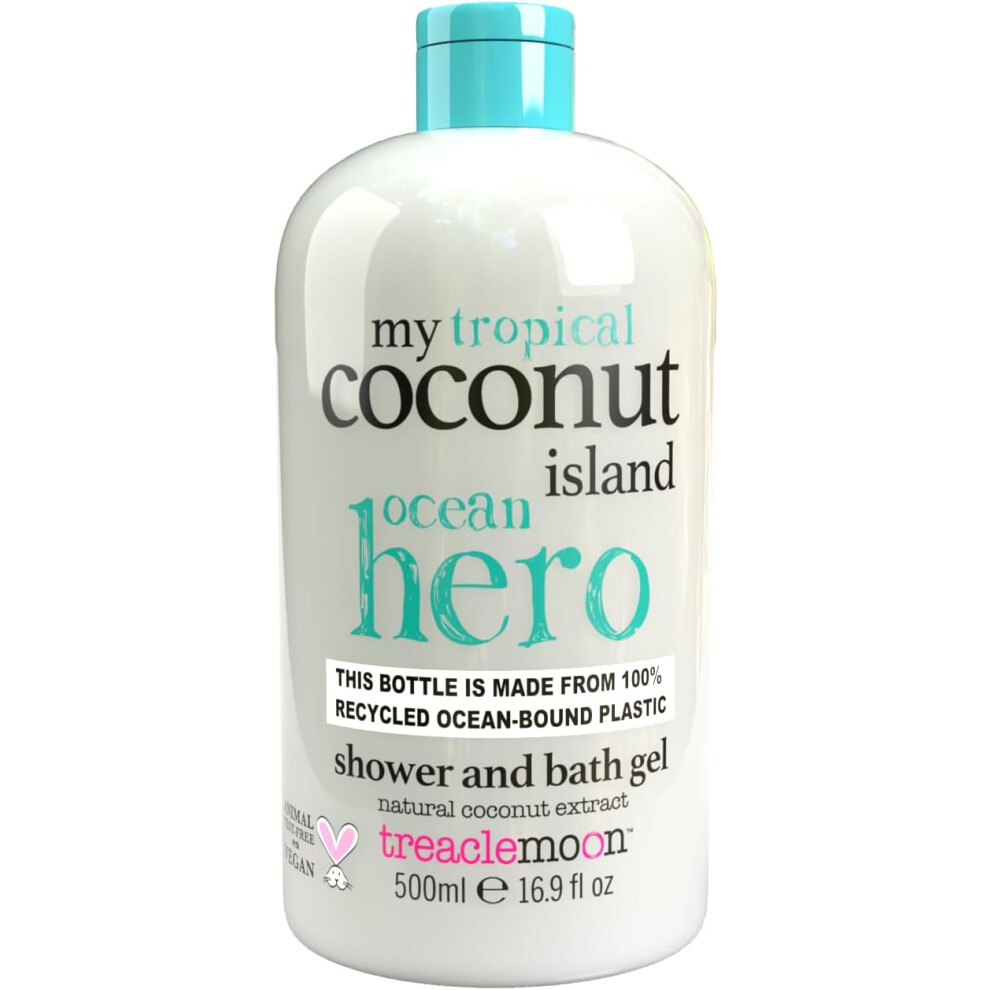 Treacle Moon Coconut Island Shower Gel 500ml | 100% Natural Coconut Extract | Bath Soap | Body Wash Cleanser-image-OPC-PFHZYVS-NEW