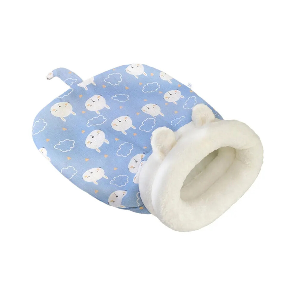 (D) Comfortable Cat Sleeping Bag Cat Bed Warm Closed Cat Bed Funny Tunnel Pet Nest Lovely Nest for Cats 2.5-7Kg Pet Supplies