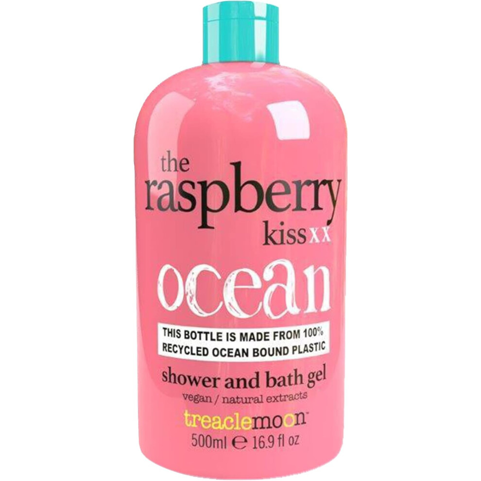 Treacle Moon Raspberry Kiss xx Shower & Bath Gel 500ml | Body Wash Cleanses & Cares for Your Skin