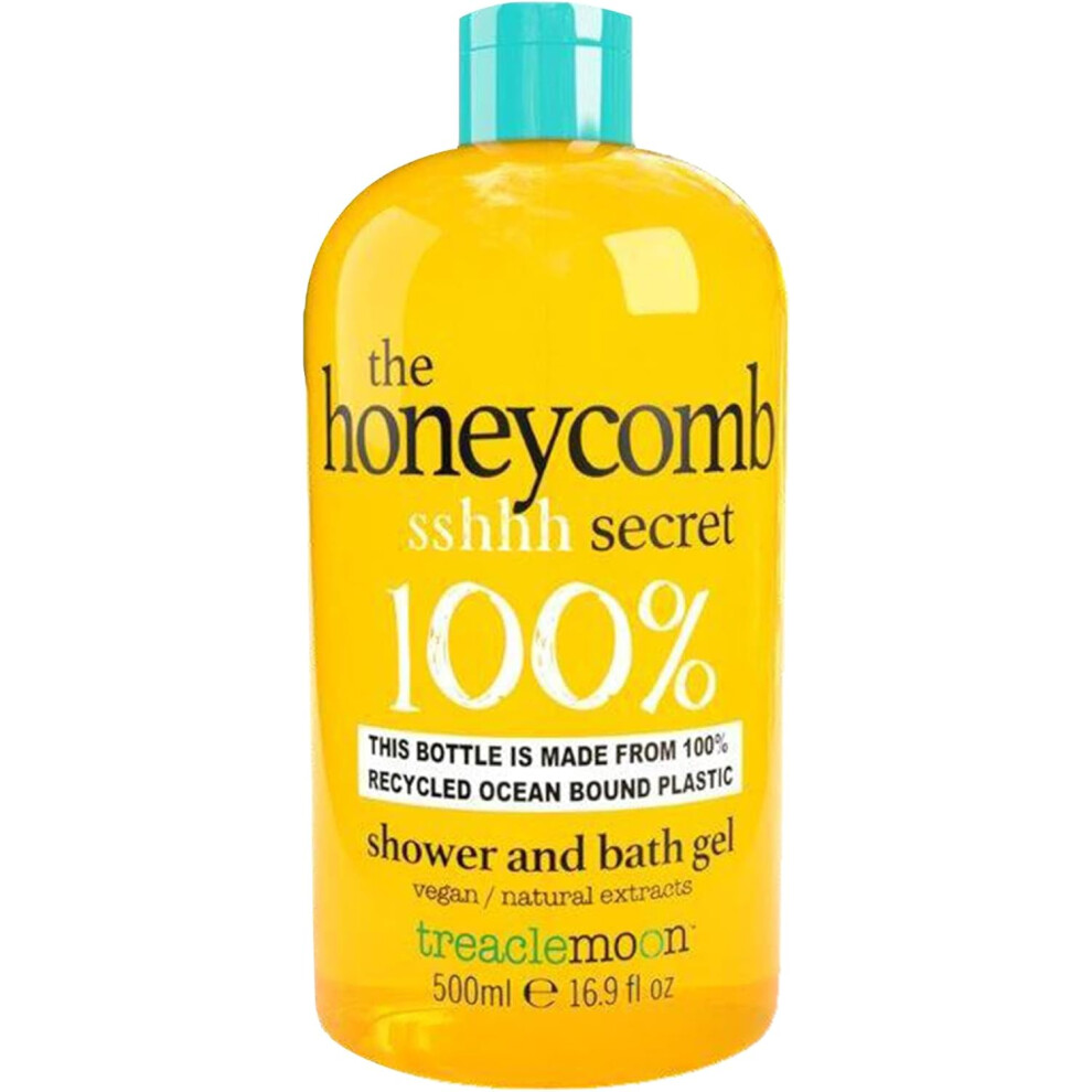 Treacle Moon Honey Comb Secret Shower & Bath Gel 500ml | Nourishing Formula | Gentle, Indulgent, Long-Lasting Freshness | Honeysuckle Extract-image-OPC-PFHZZFZ-NEW