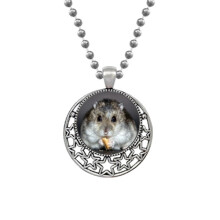 Hamster Animal Rat Pet Cute Eat Necklaces Pendant Retro Moon Stars Jewelry