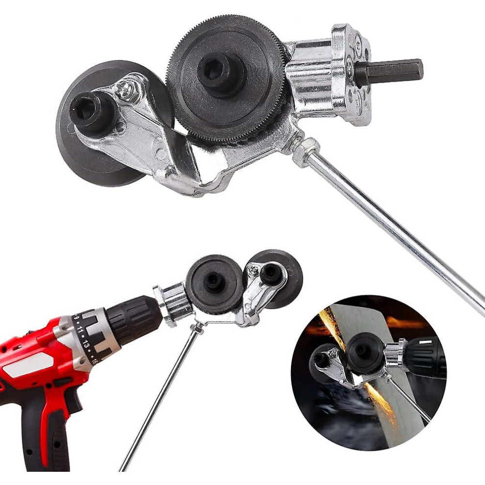 Sheet Metal Punch Cutter, Electric Drill Sheet Cutter, Metal Punch Cutter Drill Attachment With Adapter, Easy To Use For Cutting Sheet Metal 9372166052720