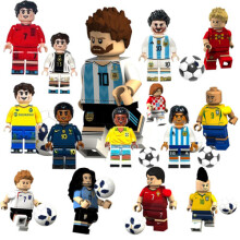 Football Star Player Minifigure Action Figure 15PCS Building Block Toy