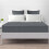 Imperial Rooms (Double Bed Fitted Sheet 40cm Stripe Pattern, CHARCOAL/DARK GREY) Extra Deep 40CM Fitted Sheets Stripe Bed Sheet UK 1