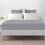 Imperial Rooms (Super King Bed Fitted Sheet 40cm Stripe Pattern, GREY) Extra Deep 40CM Fitted Sheets Stripe Bed Sheet UK 10