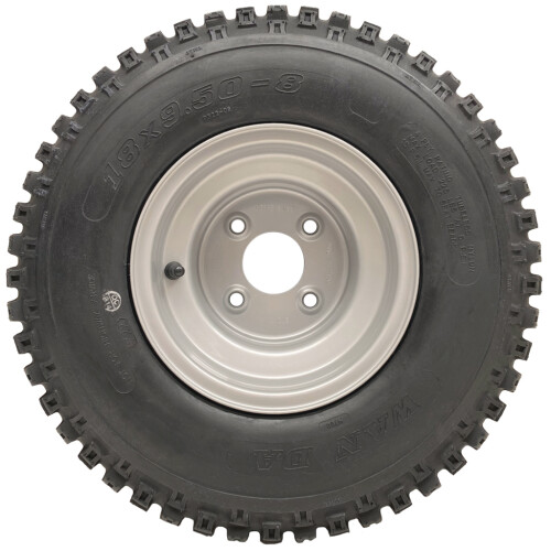 Parnells 18x9.50-8 ATV Quad Trailer Kit Knobby Wheels Hub & Stub Axles Engate 204kg de carga 2