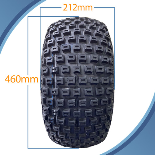 Parnells 18x9.50-8 ATV Quad Trailer Kit Knobby Wheels Hub & Stub Axles Engate 204kg de carga 1