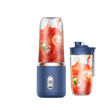 Personal Blender Cup,13.5oz Fresh Juice Blender Bottle, Travel Blender Made With Bpa-free Materials, Usb Rechargeable, Mini Blender For Juice Or Smoot