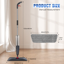 Spray Mop Floor Mop, Dry Wet Mop, 360 Degree Rotating Mop Home Kitchen Mop Floor Cleaning with Microfibre Pad