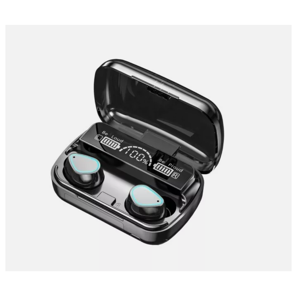 Wireless Bluetooth Earbuds IPX4 Sweat-Resistant Sport Headphones, 4h Playtime + 10h Case, Includes S/M/L Tips