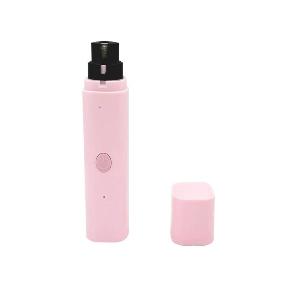 (Pink) Dog Nail Grinder Usb Rechargeable Electric Dog Nail Clippers Clipper For Cat Nail Cutter Pet Grooming Equipment Pet Supplies Pink
