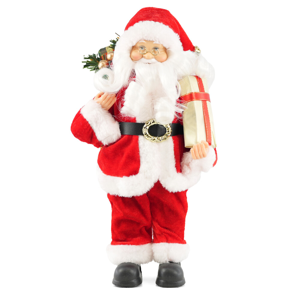 Christmas Santa Claus Standing Figurine Ornament Festive Decoration