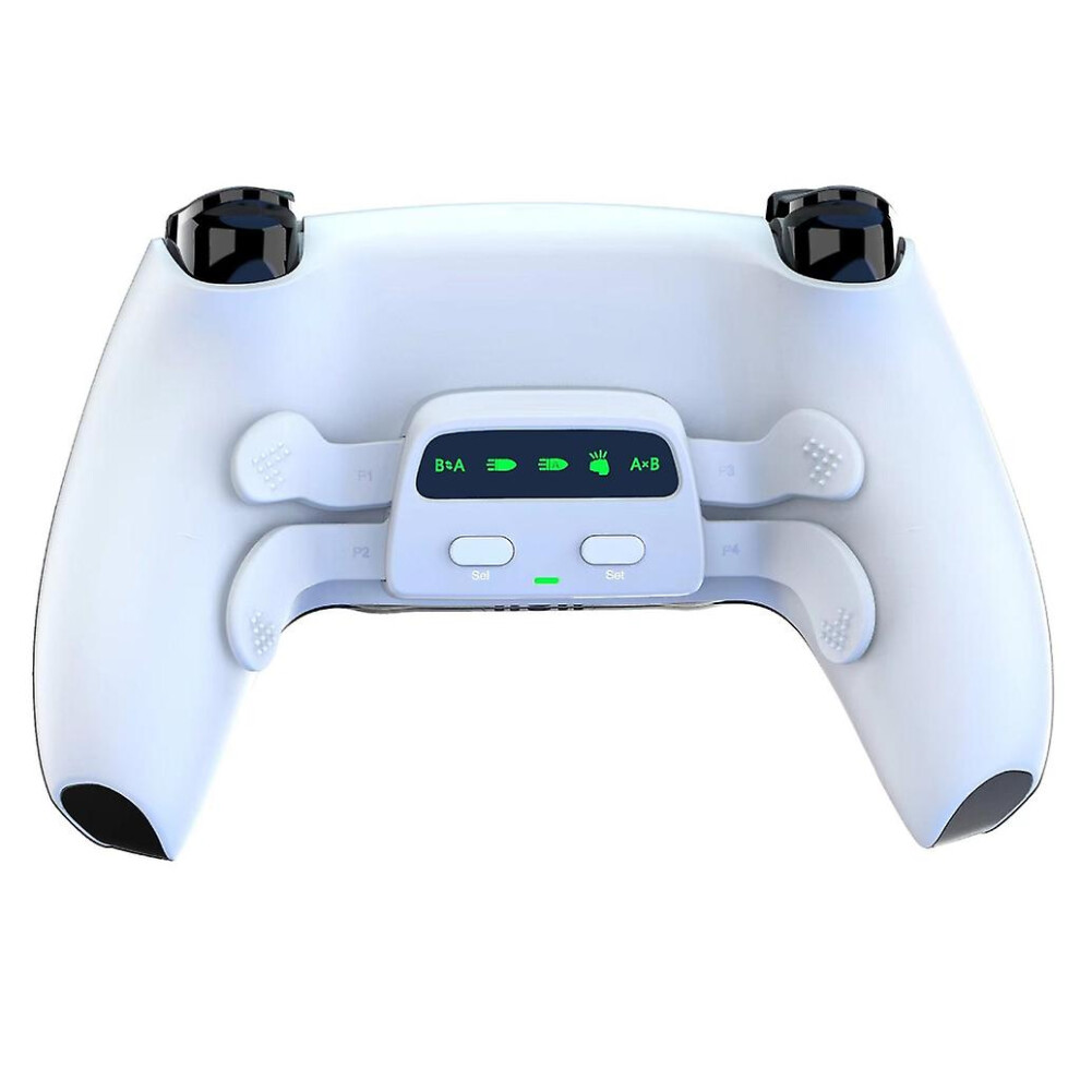 (White) For Ps5 Controller Remappable Kit Back Shell And 4 Back Buttons Rise Remap Kit White 9372166064587