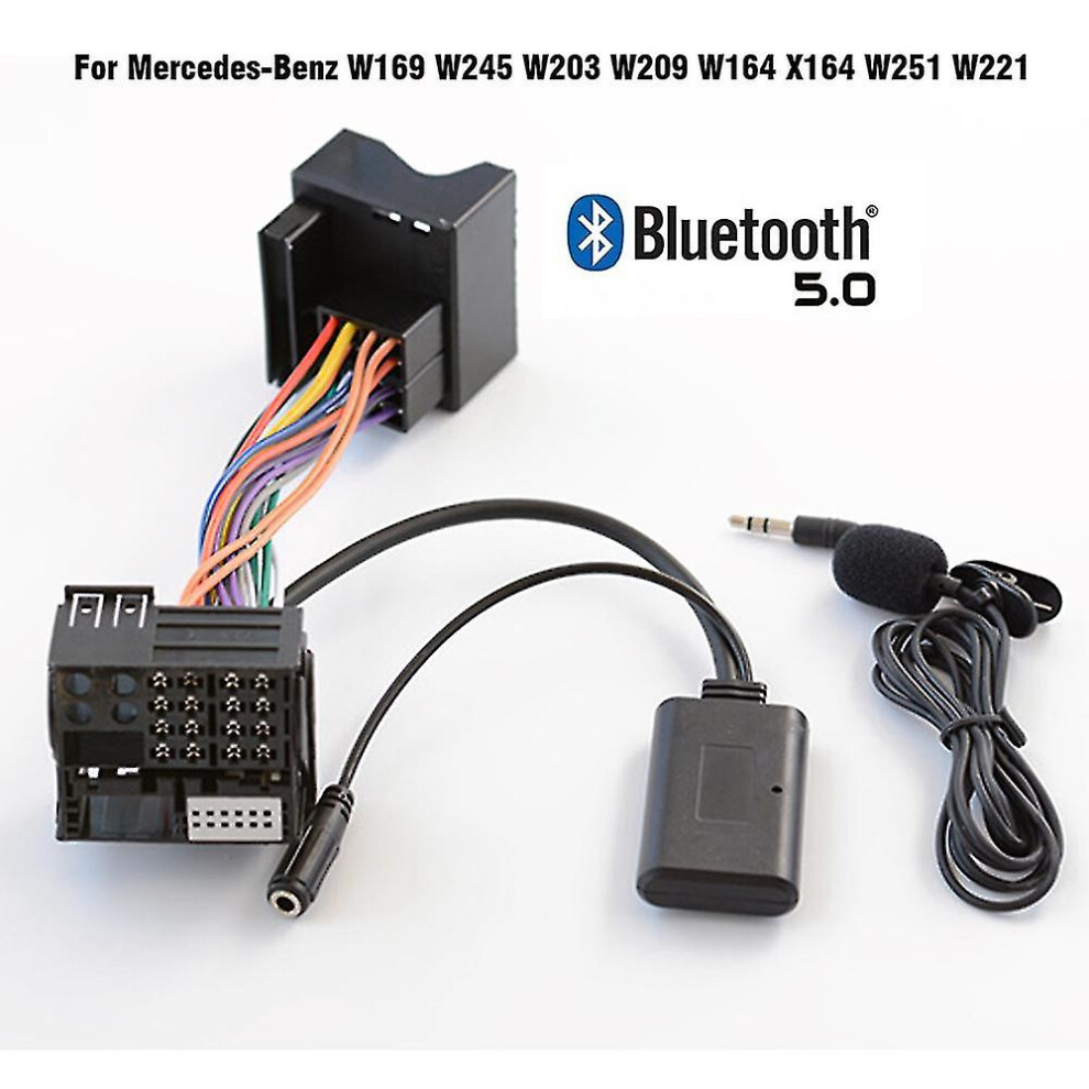 Bluetooth 5.0 Music Audio Adapter Microphone Cable For Mercedes-Benz W169 W245 W203 W209 W164 X164 W251 W221 R230 Cd20 30 9372166065041