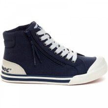 (5 (Adults')) Jazzin Hi | Navy | Ladies High-Top Trainer Boots