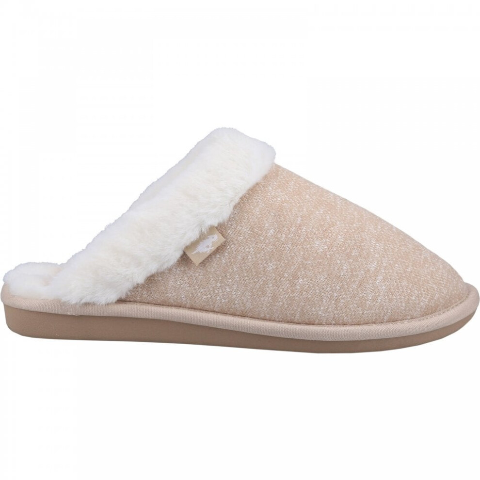 (5 (Adults')) Rosie Skirball Jersey | Natural | Ladies Cosy Slippers