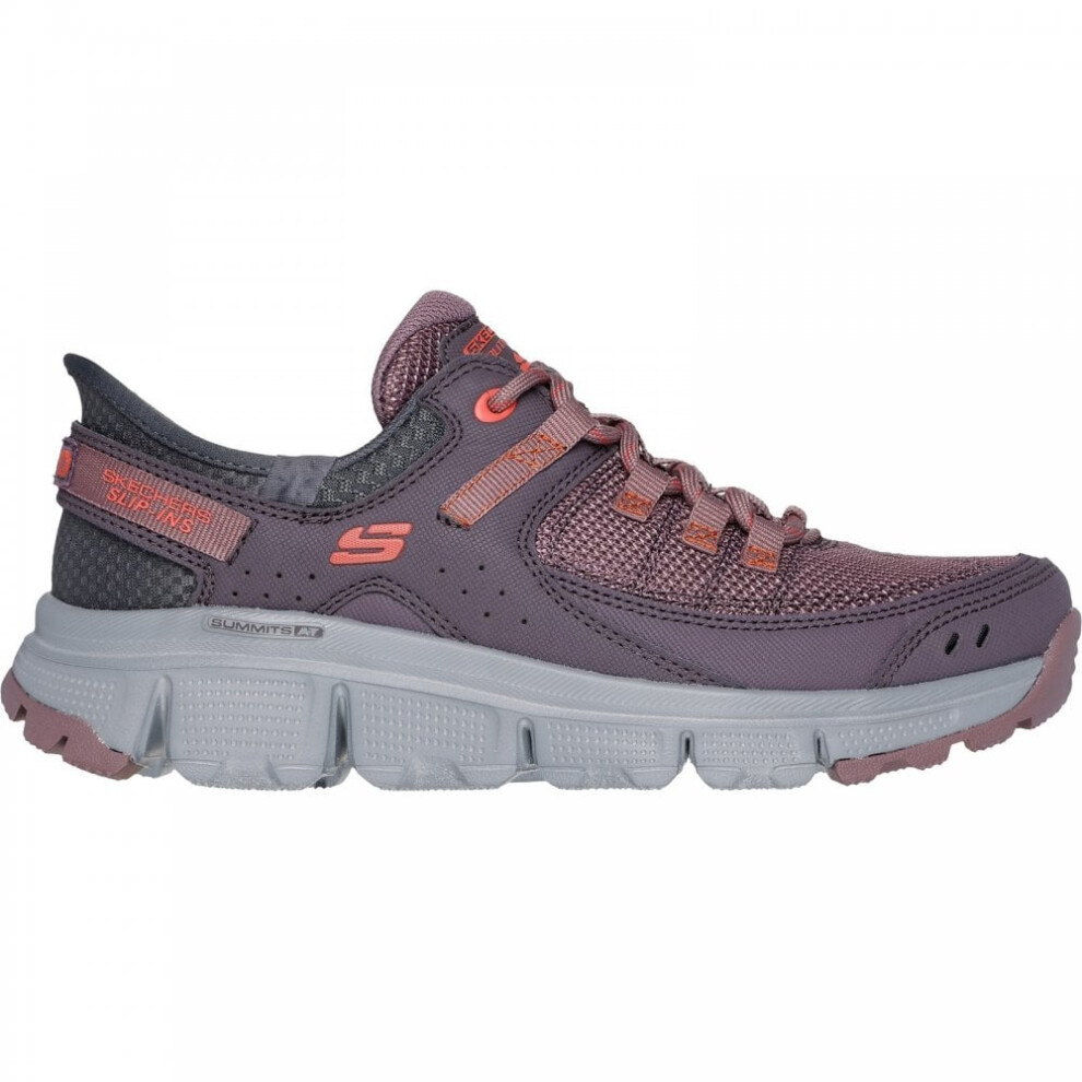 (8 (Adults')) Slip-ins: Summits - AT | Burgundy/Multi | Women's Walking Trainers