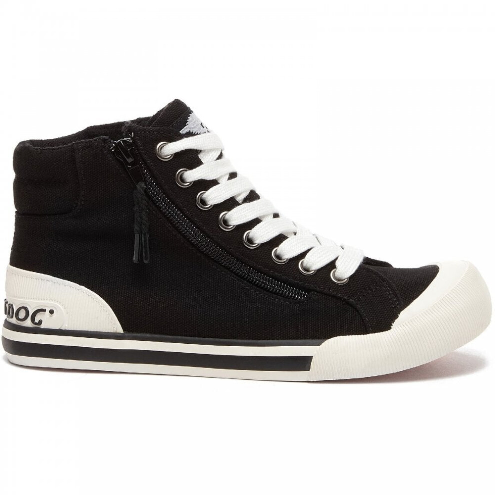 (3 (Adults')) Jazzin Hi | Black | Ladies High-Top Trainers
