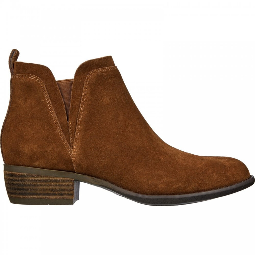 (4 (Adults')) Texas Rodeo Night | Brown | Women's Pull-on Heeled Ankle Boots