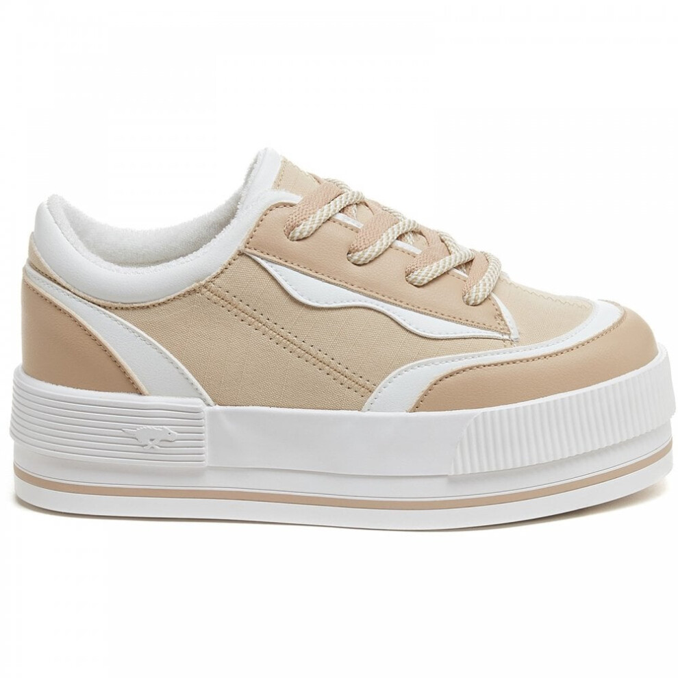 (5 (Adults')) Wink | Camel | Womens Platform Trainers