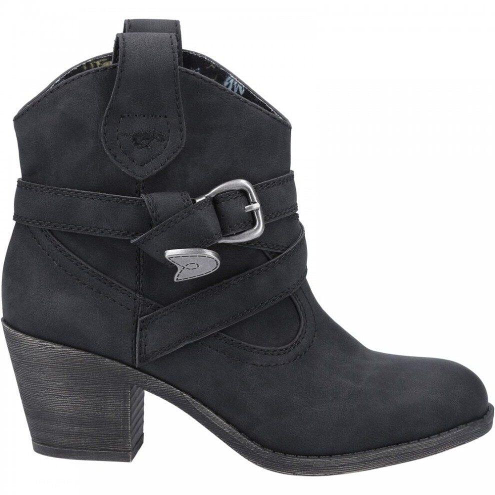 (3 (Adults')) Satire | Black | Women's Cowboy Ankle Boots